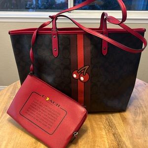 Coach pac man tote
